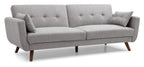 Grey Velvet Oslo Sofa Bed