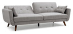 Grey Velvet Oslo Sofa Bed