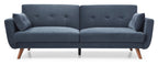 Athena Ink Velvet Oslo Sofa Bed