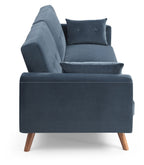Athena Ink Velvet Oslo Sofa Bed