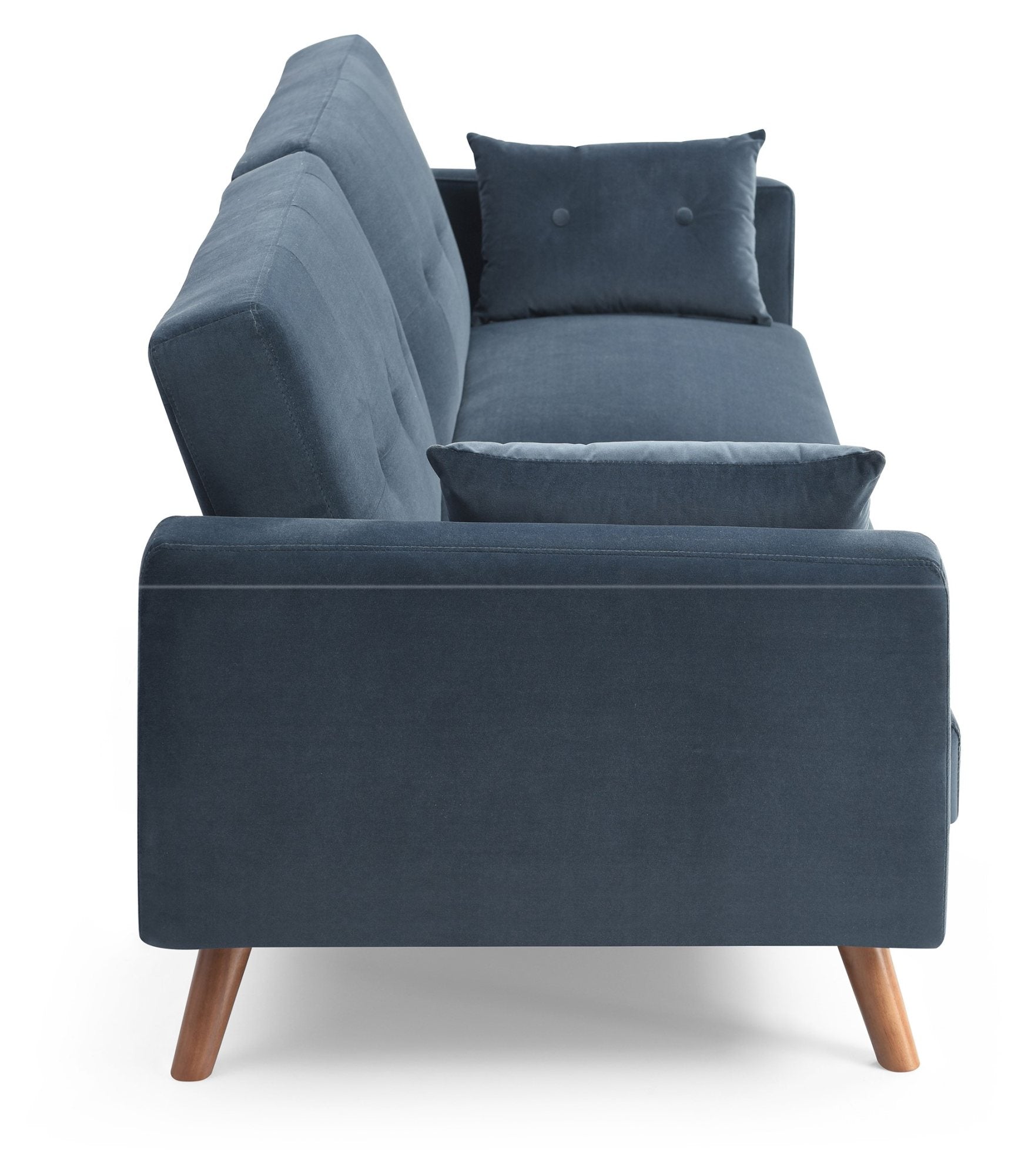 Athena Ink Velvet Oslo Sofa Bed