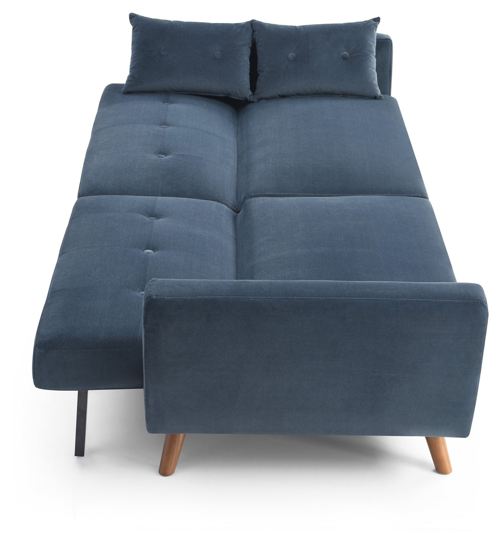 Athena Ink Velvet Oslo Sofa Bed