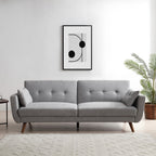 Grey Velvet Oslo Sofa Bed