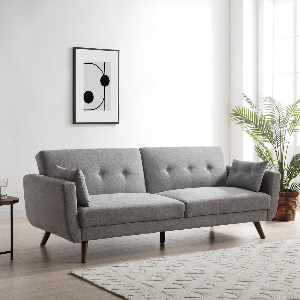 Grey Velvet Oslo Sofa Bed