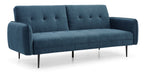Themis Blue Soft Textured Weave Erik Sofa Bed