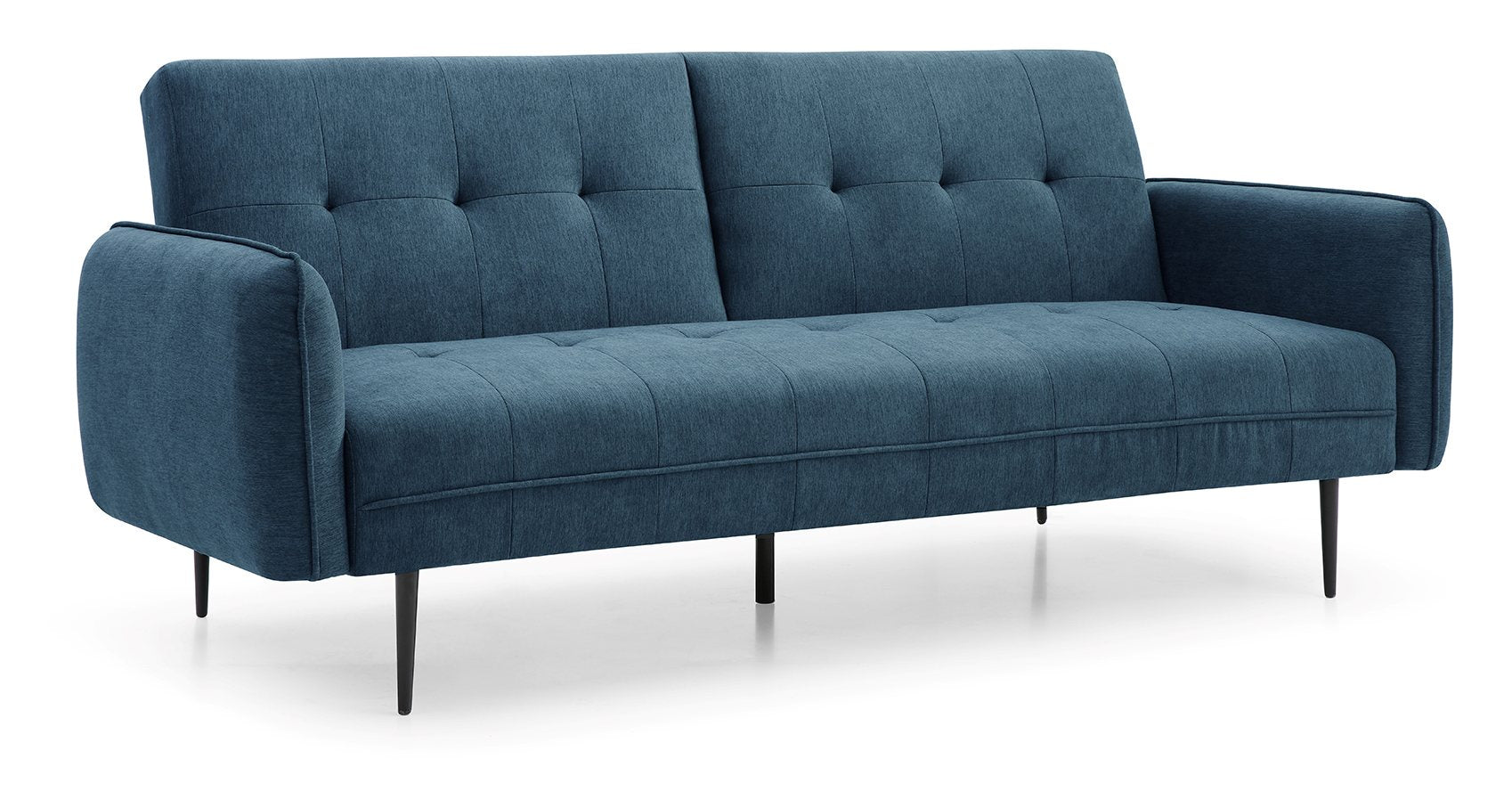 Themis Blue Soft Textured Weave Erik Sofa Bed