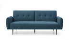 Themis Blue Soft Textured Weave Erik Sofa Bed