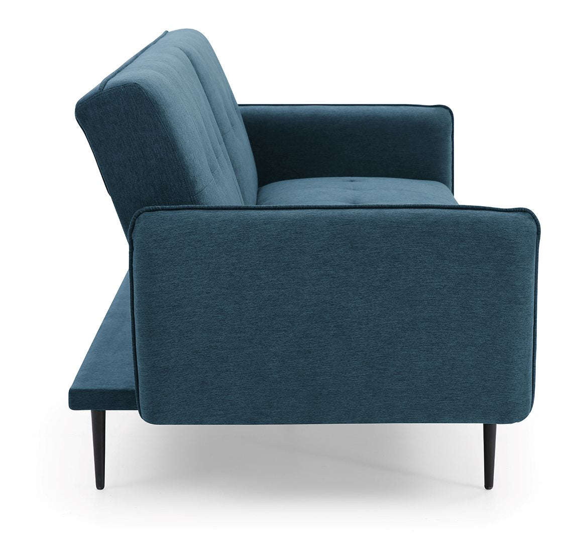 Themis Blue Soft Textured Weave Erik Sofa Bed