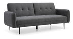 Themis Grey Soft Textured Weave Erik Sofa Bed
