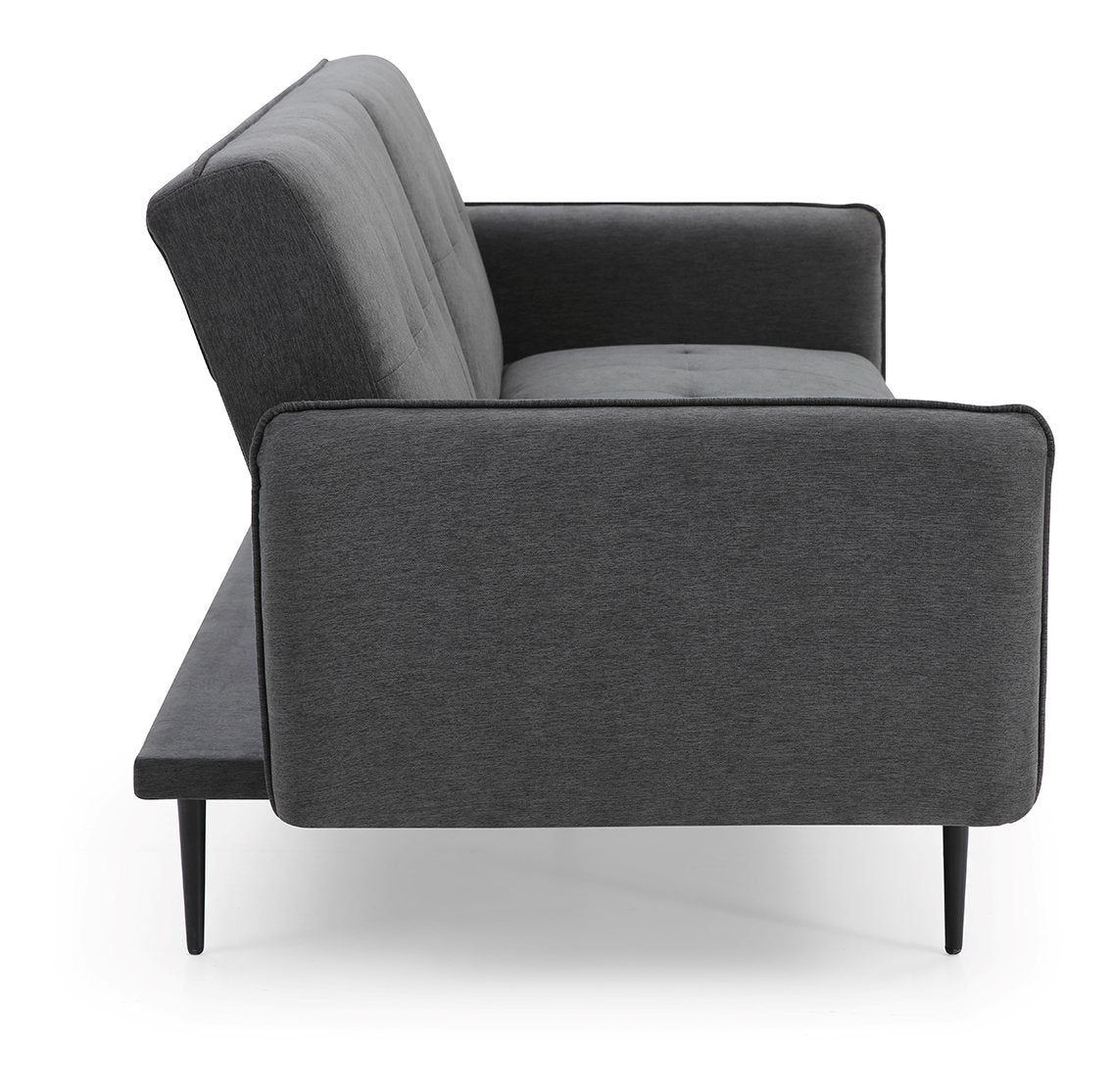 Themis Grey Soft Textured Weave Erik Sofa Bed