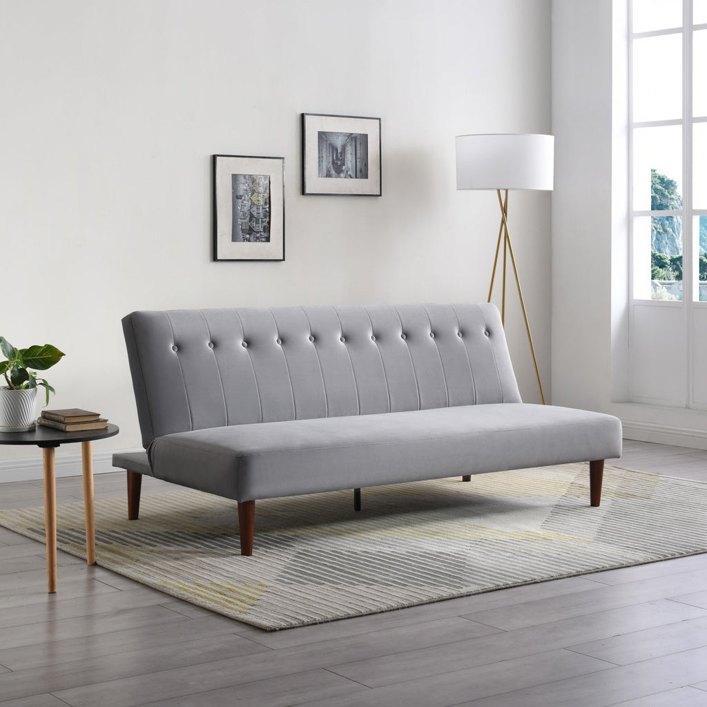 Athena Grey Velvet Corin Sofa Bed