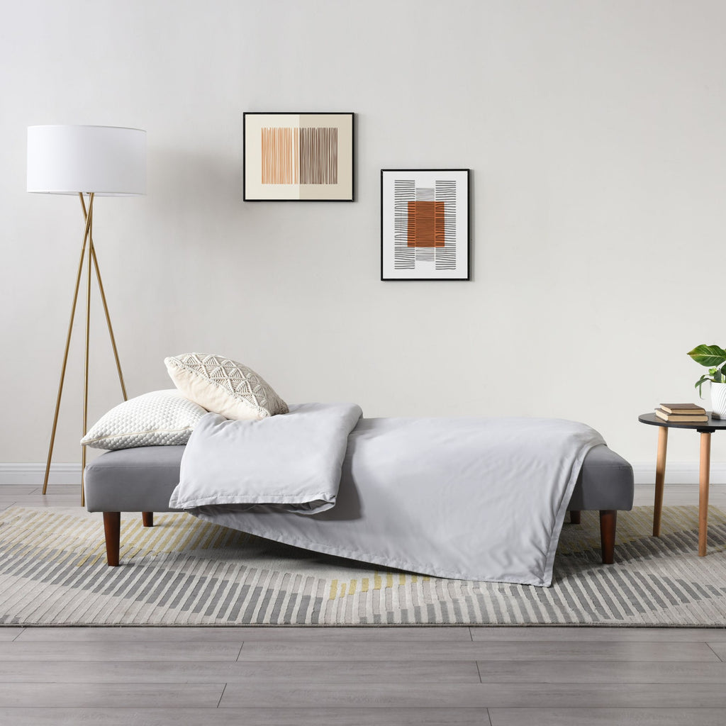 Athena Grey Velvet Corin Sofa Bed