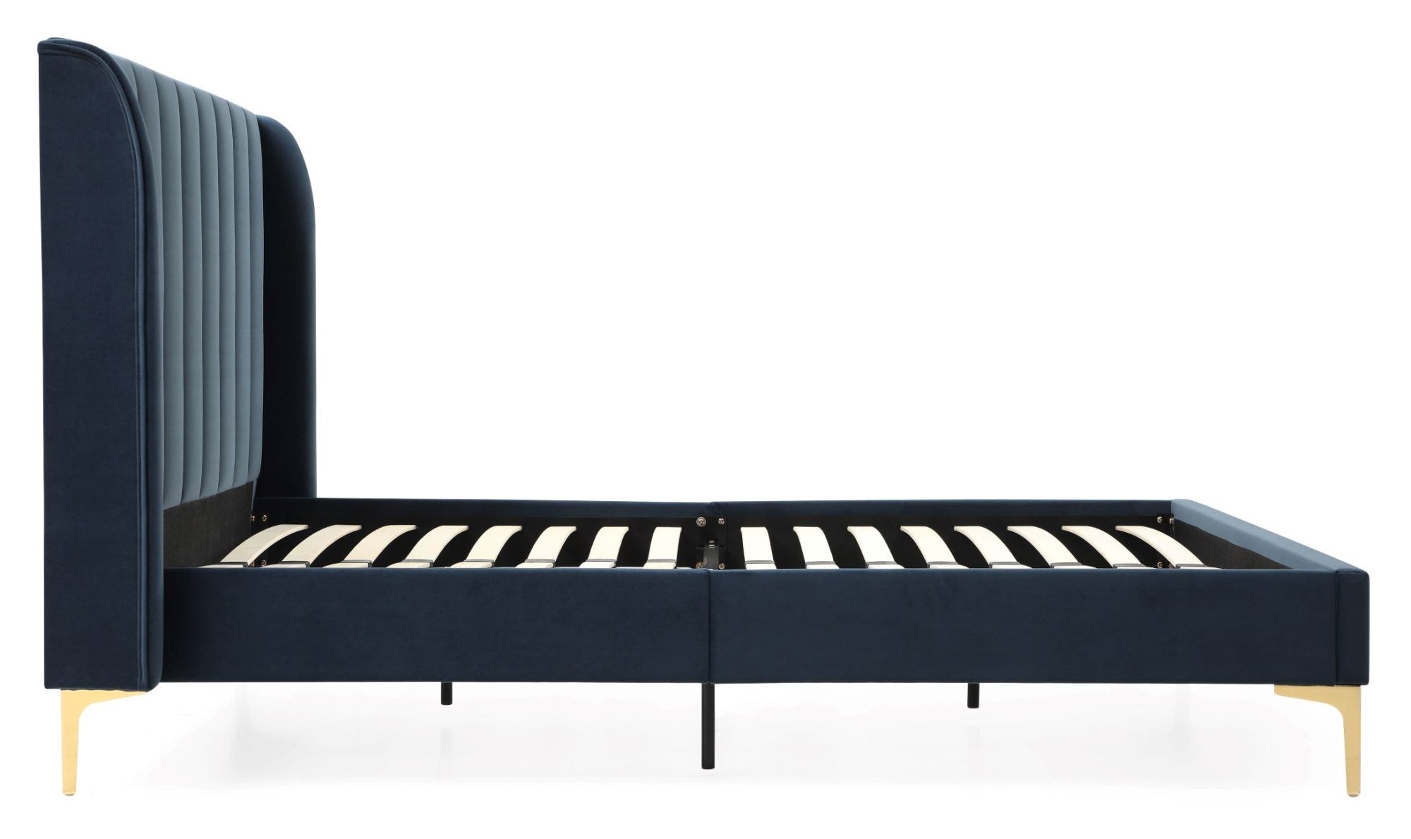 Athena Ink Velvet Double Avery Bed