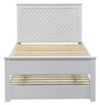 Painted Chevron Guest Bed