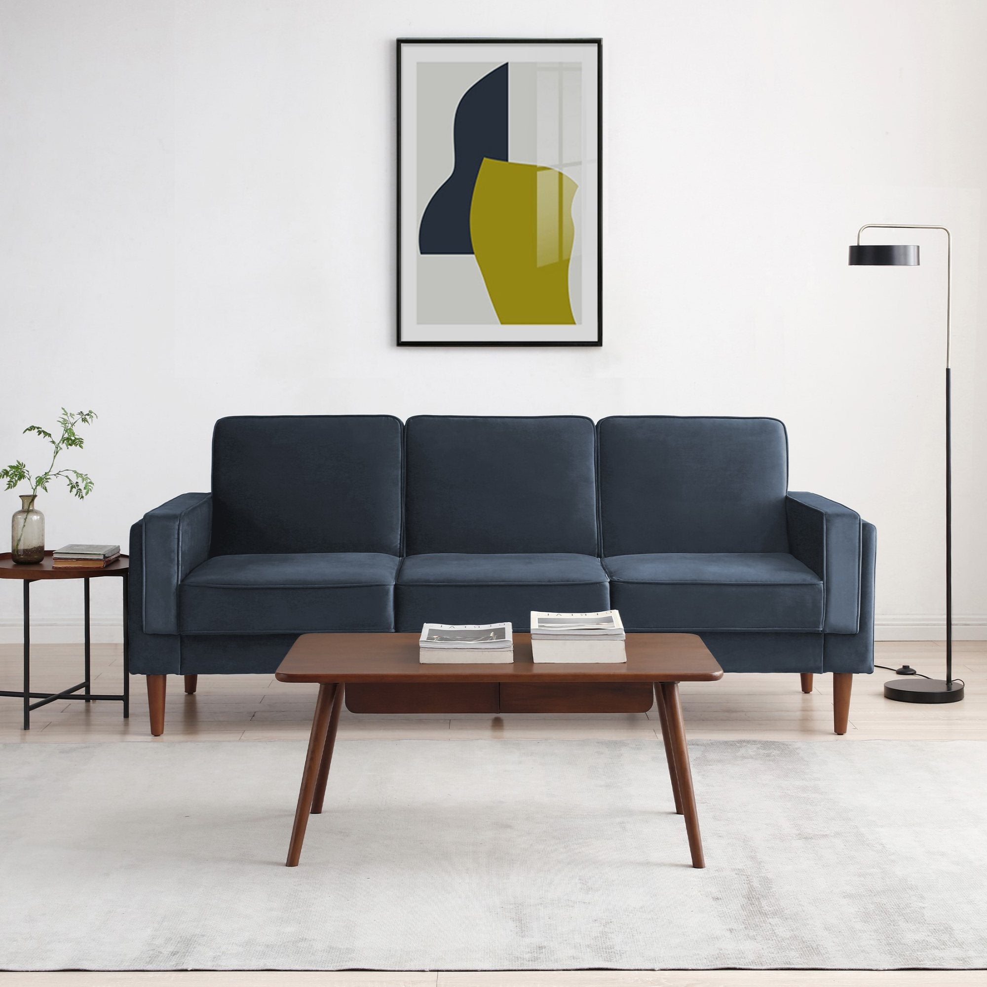 Athena Ink Velvet Paolo Sofa Bed