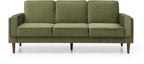 Athena Olive Green Velvet Paolo Sofa Bed