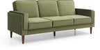 Athena Olive Green Velvet Paolo Sofa Bed