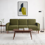 Athena Olive Green Velvet Paolo Sofa Bed