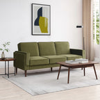 Athena Olive Green Velvet Paolo Sofa Bed