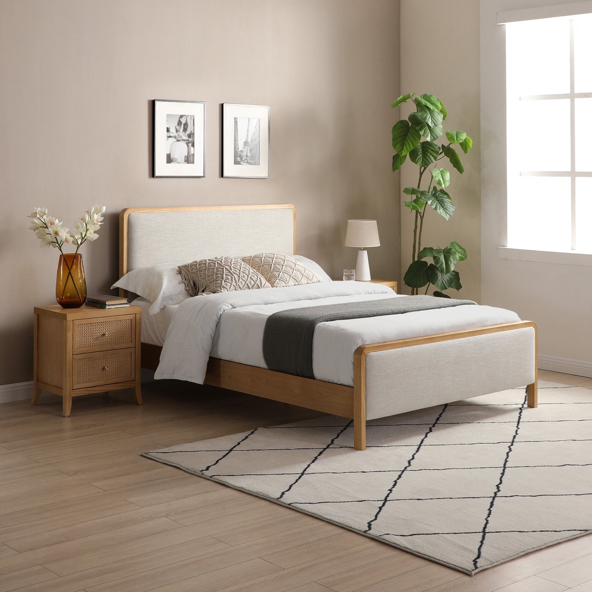 Double Archie Upholstered Bed