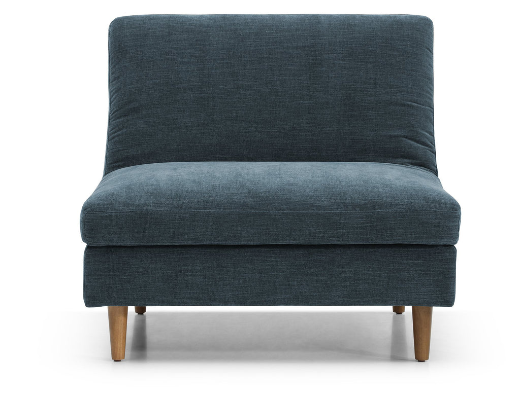 Eryx Navy Chenille Scott Click Clack Chair