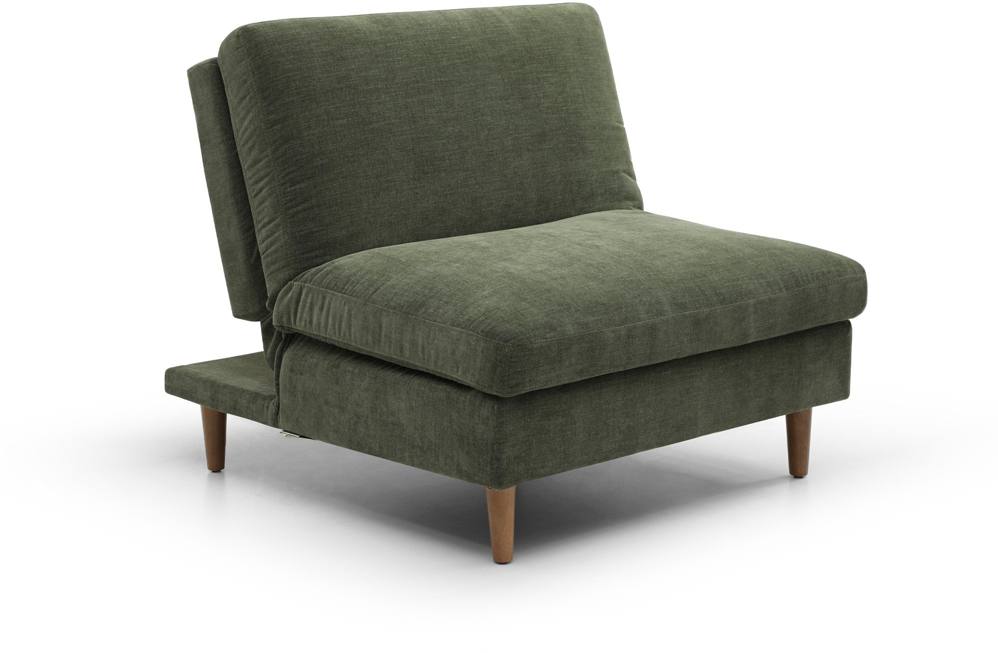 Eryx Olive Chenille Scott Click Clack Chair