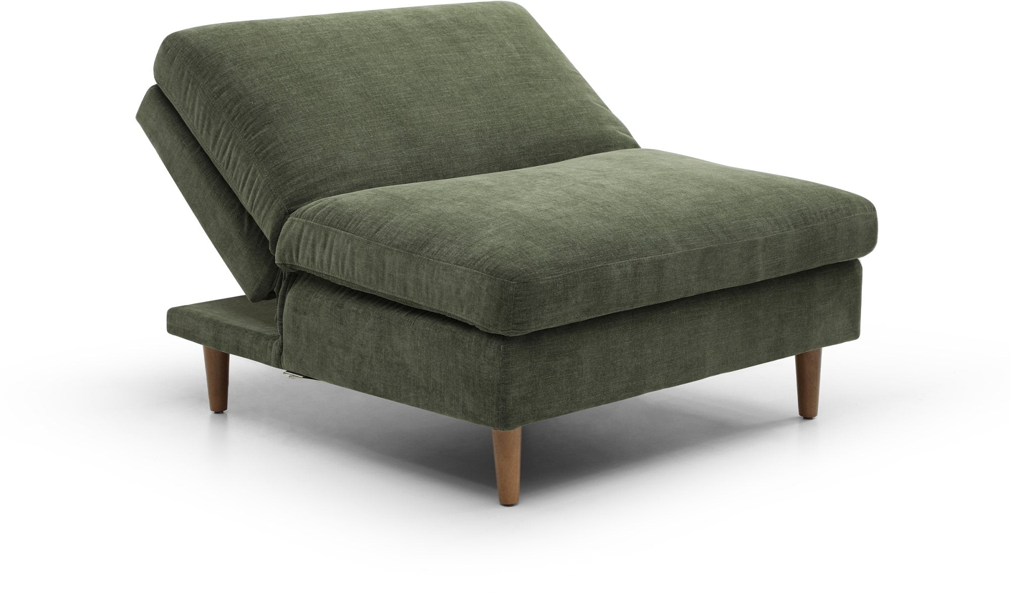 Eryx Olive Chenille Scott Click Clack Chair