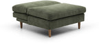 Eryx Olive Chenille Scott Click Clack Chair