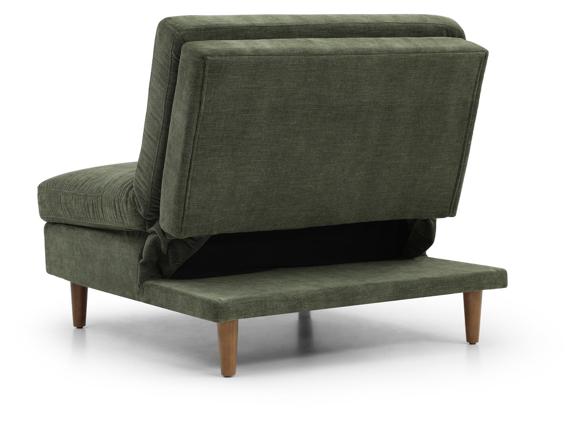 Eryx Olive Chenille Scott Click Clack Chair