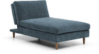 Eryx Navy Chenille Scott Chaise Sofa Bed