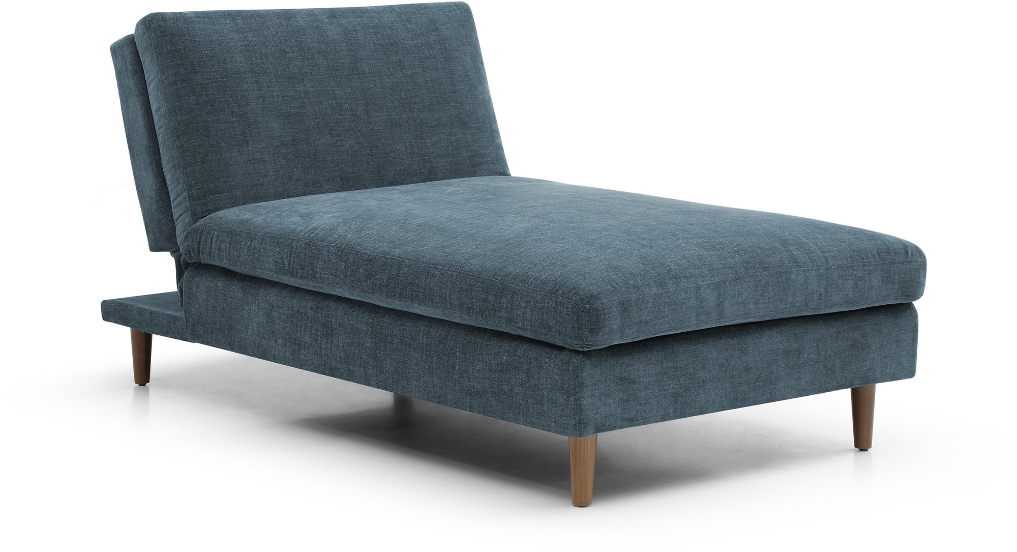 Eryx Navy Chenille Scott Chaise Sofa Bed