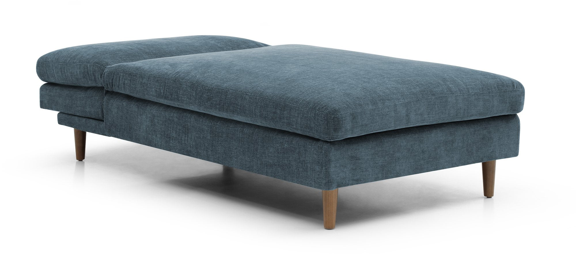 Eryx Navy Chenille Scott Chaise Sofa Bed