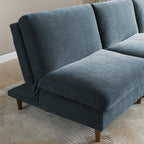 Eryx Navy Chenille Scott Click Clack Chair