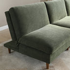 Eryx Olive Chenille Scott Click Clack Chair