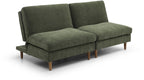 Eryx Olive Chenille Scott Click Clack Chair