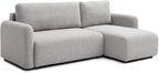 Mars Natural soft Boucle Cloud Corner Sofa Bed