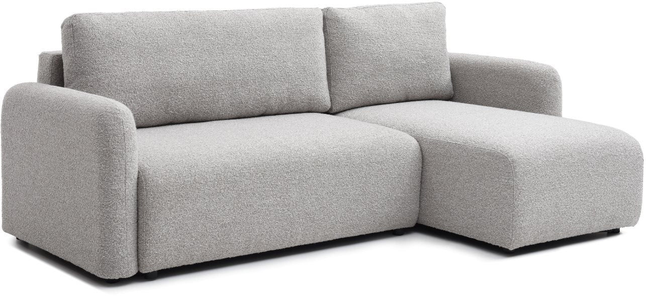 Mars Natural soft Boucle Cloud Corner Sofa Bed