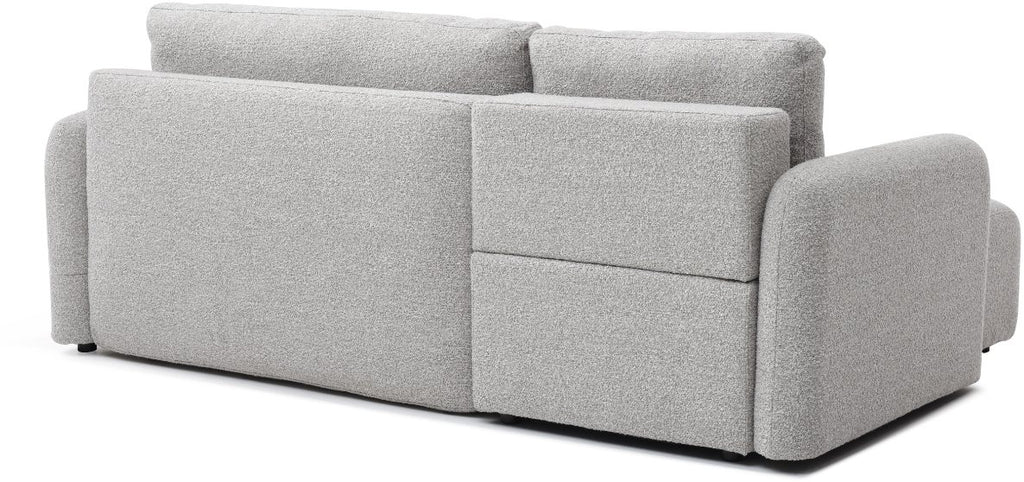 Mars Natural soft Boucle Cloud Corner Sofa Bed