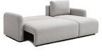 Mars Natural soft Boucle Cloud Corner Sofa Bed