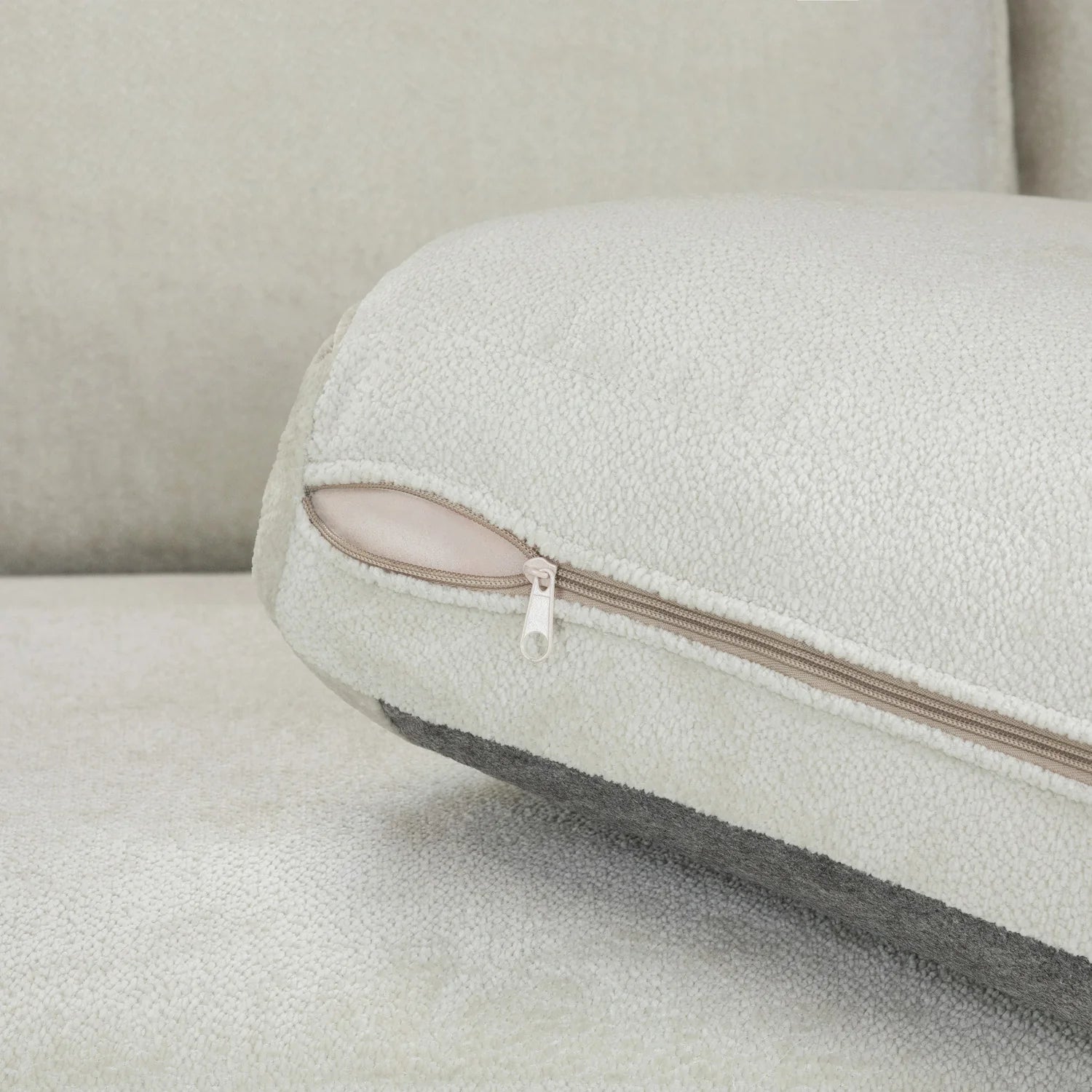 Kiana Modular Sofa Ivory Left Hand Arm Piece