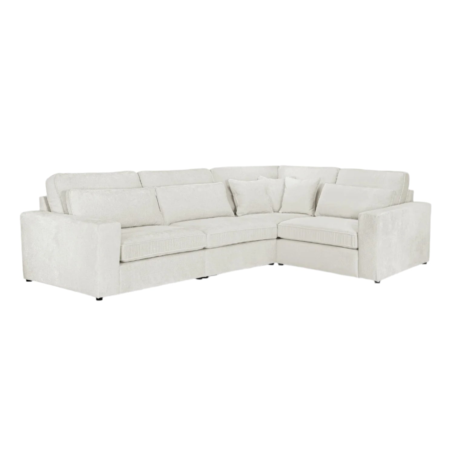 Kiana Modular Sofa Ivory Right Hand Facing Corner