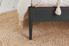 Leonie Rattan KIng Size Bed Black