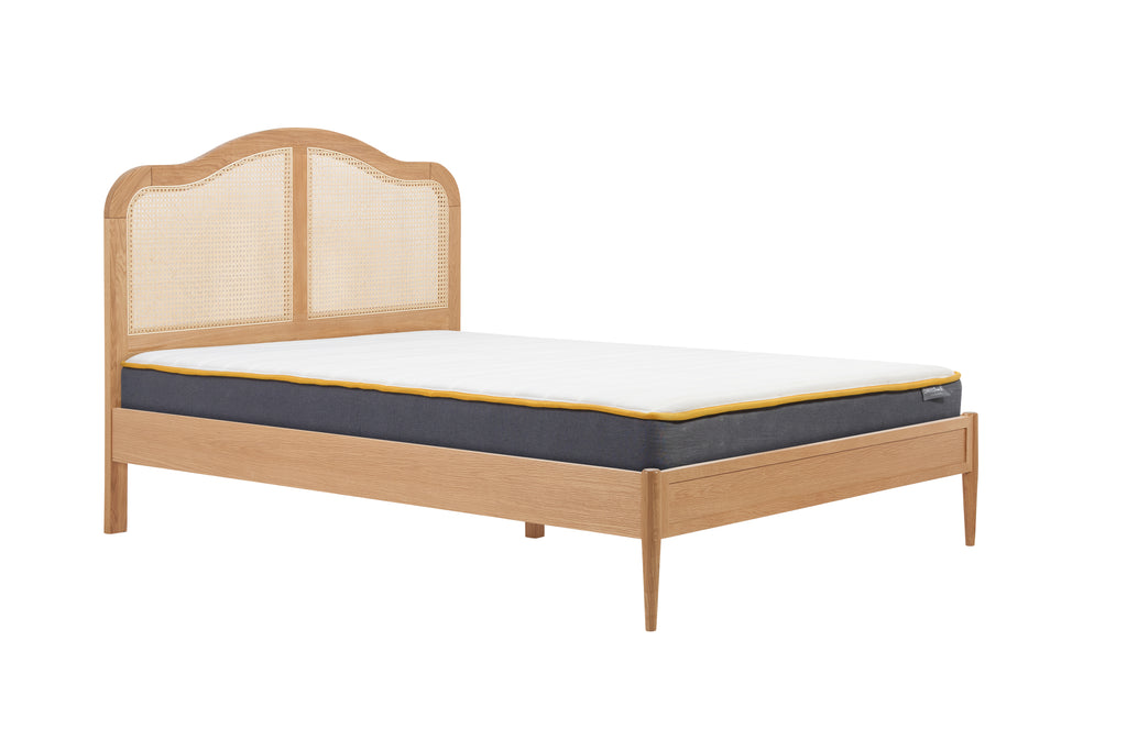 Leonie Rattan Super King Bed Oak
