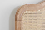 Leonie Rattan Super King Bed Oak