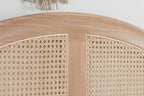 Leonie Rattan Super King Bed Oak