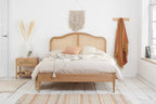 Leonie Rattan Super King Bed Oak