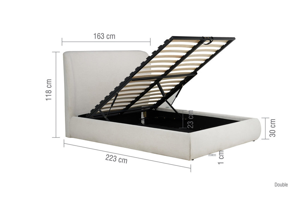 Lanis Ottoman Bed Double