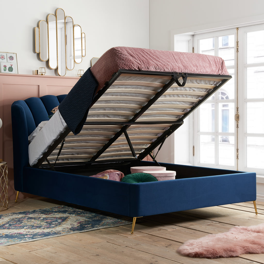 Lottie King Ottoman Bed
