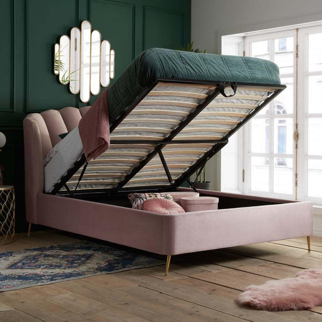 Lottie King Ottoman Bed