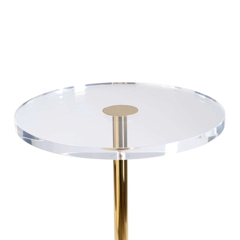 Hollywood Clear Side Table